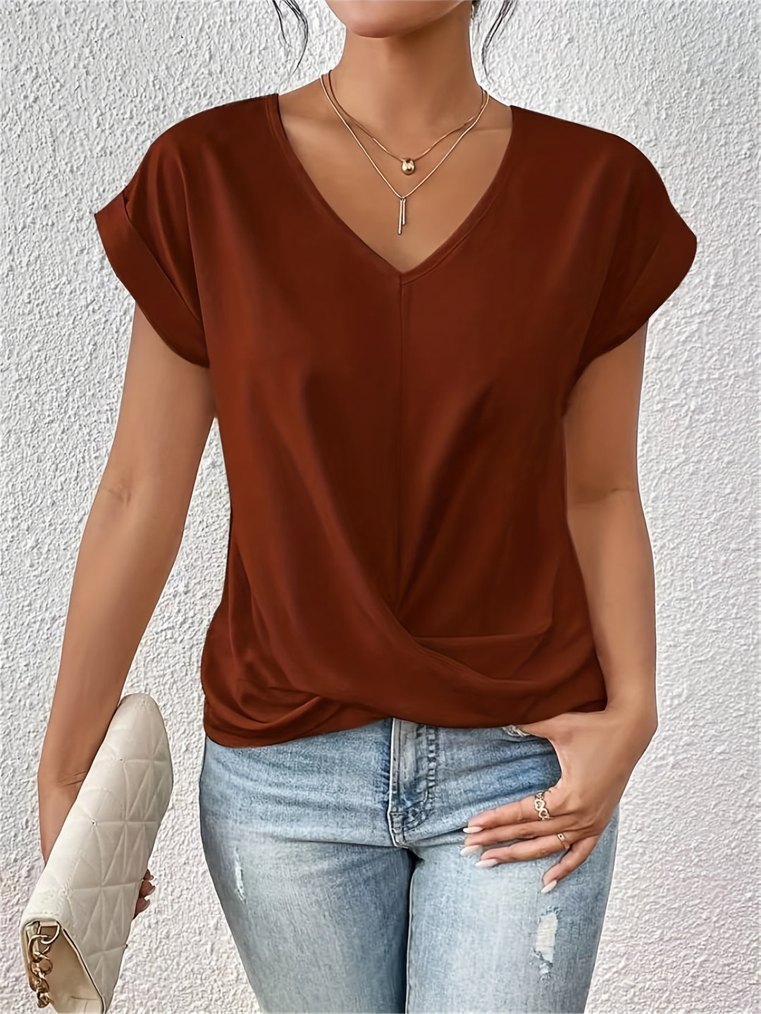 Clara V-hals T-shirt