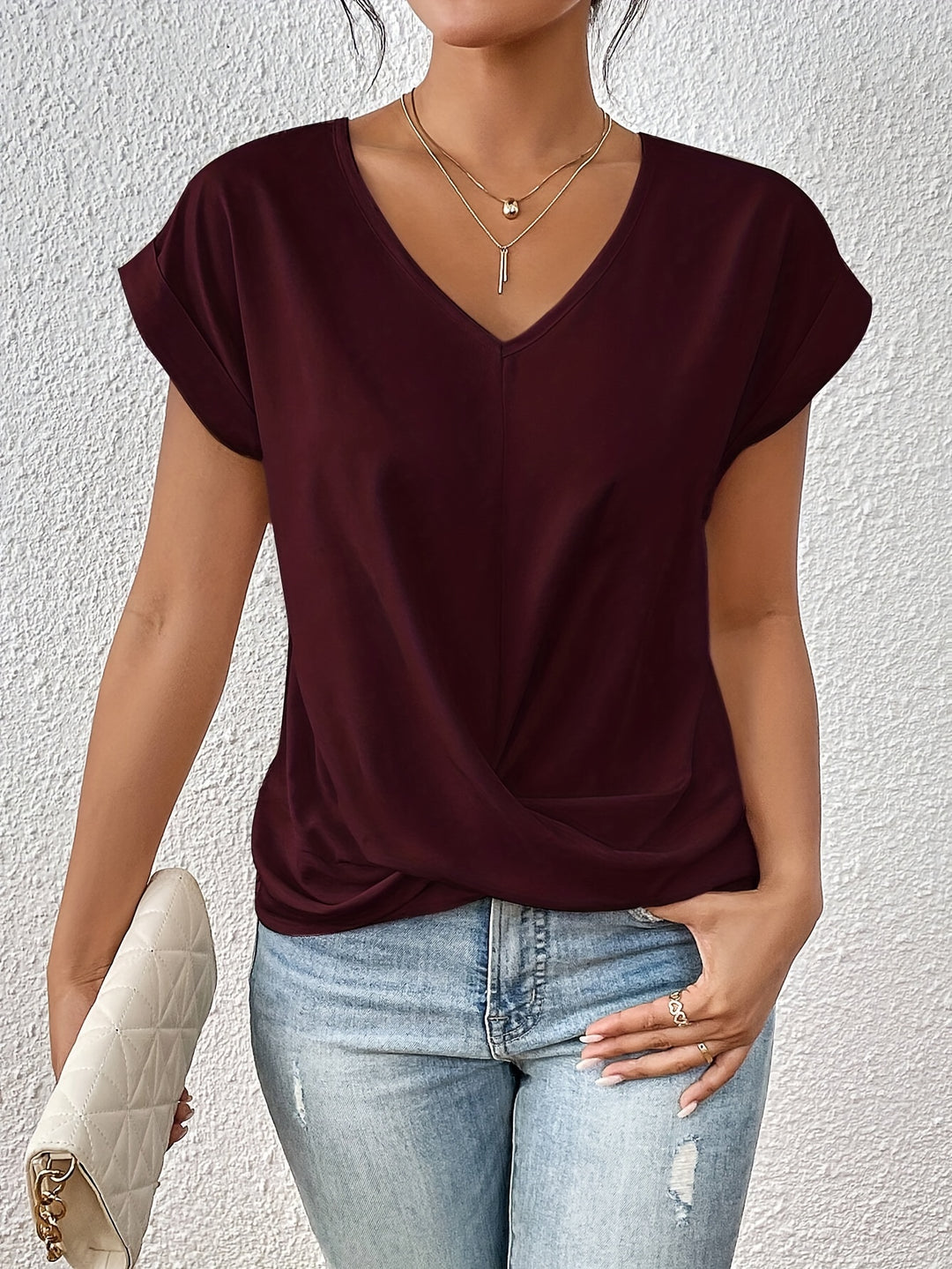 Clara V-hals T-shirt