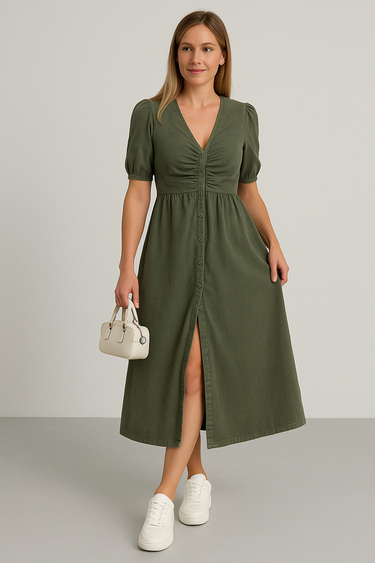 Filippa | Tidløs Denim Midikjole