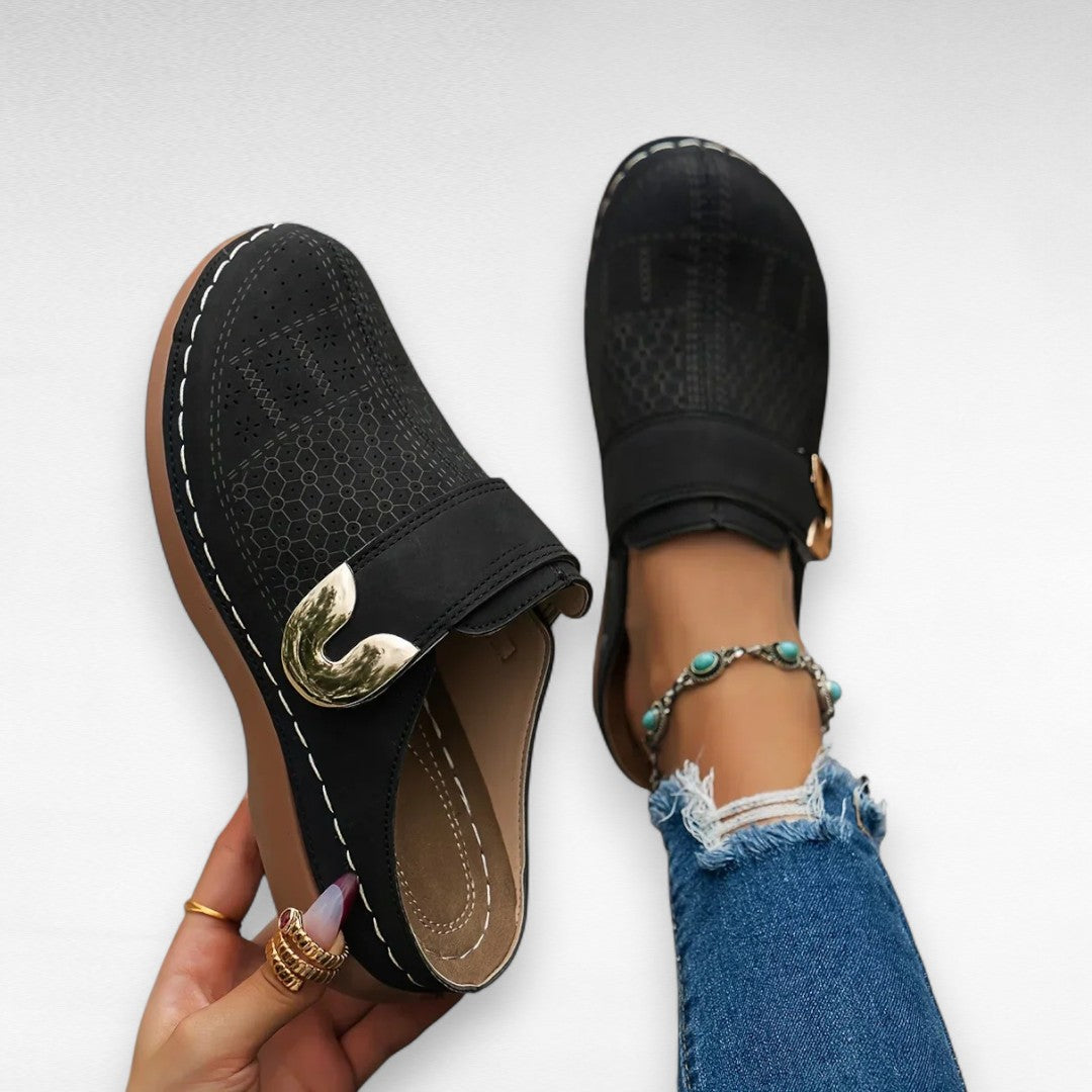 Stella – Elegante Ortopædiske Wedge Sandaler