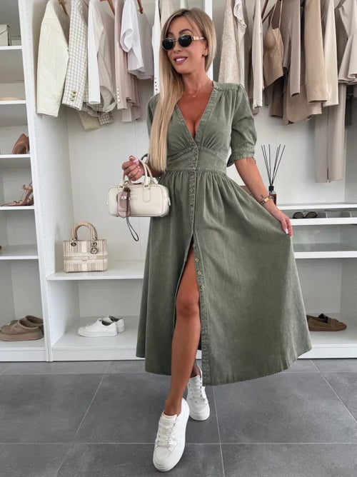 Filippa | Tidløs Denim Midikjole